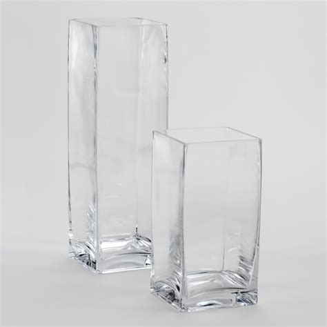 Clear Glass Square Vases Square Vase Vase Glass