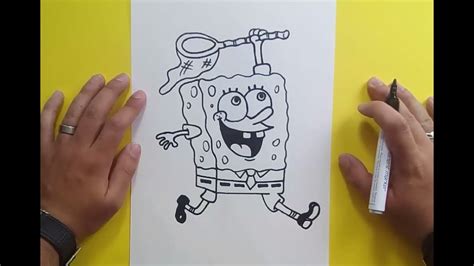 Como Dibujar A Bob Esponja Paso A Paso 4 Bob Esponja How To Draw