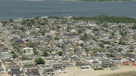 48k Stock Footage Aerial Video Of A Residential Neighborhood Near The
