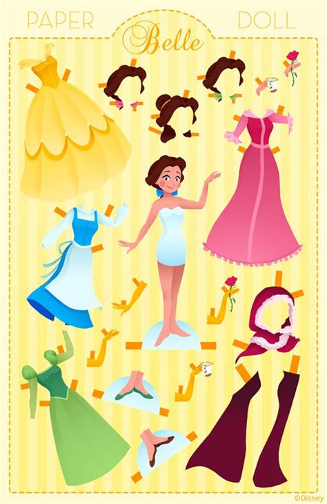 Disney Movie Princesses Princess Paper Dolls