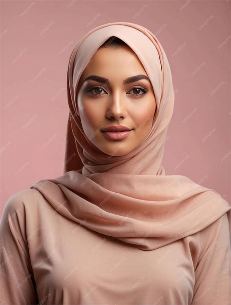 Premium Ai Image Portrait Of Beautiful Modern Muslim Woman With