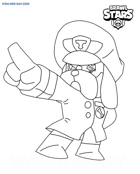 Colonel Ruffs Brawl Stars Coloring Pages 2021 Printable