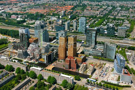 Aerial View South Axis Zuid As The Amsterdam Financial District