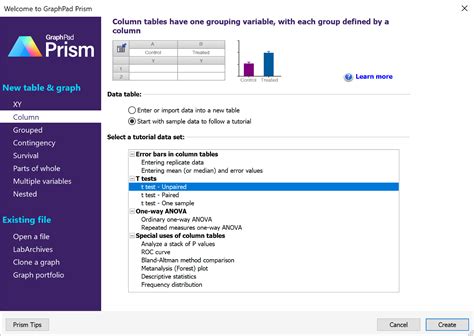 Graphpad Prism 9 User Guide A Brief Tour Of Prism