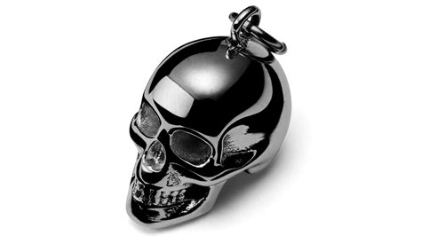 Black Stainless Steel Skull Charm In Stock Lucleon