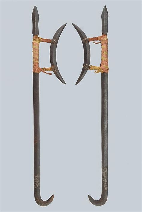 A Rare Pair Of Shuang Gou Hook Swords