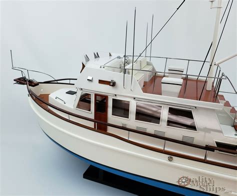 Grand Banks 42 Ready Display Handcrafted Model Boat Quality Model Ships