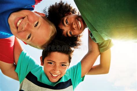 On That Best Friend Buzz Portrait Of A Group Of Diverse And Happy Kids