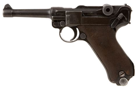 Deactivated 1911 Luger Dwm Manufactured With Original Finish And Grips