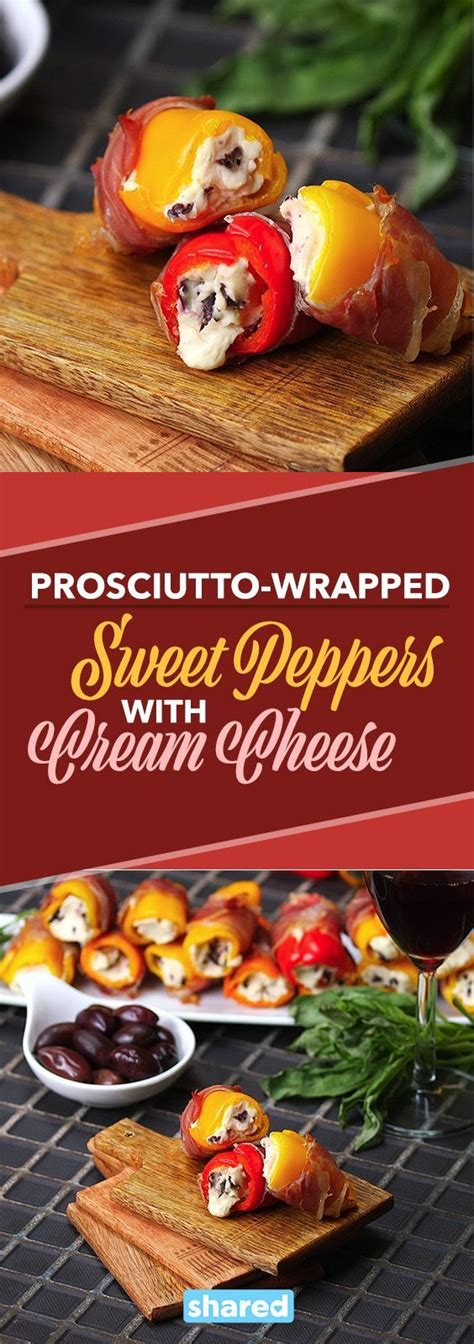 See more ideas about appetizers, appetizer recipes, appetizer snacks. Heavy appetizers Easy - ProsciuttoWrapped Sweet Peppers ...