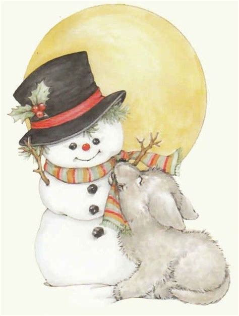 Christmas Snowman Christmas Art Christmas Illustration Whimsical