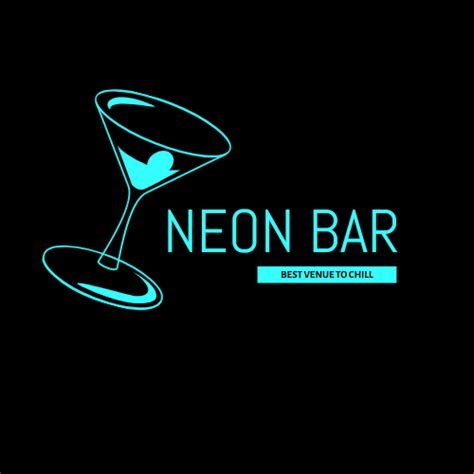 Neon Bar Logos Logo Template
