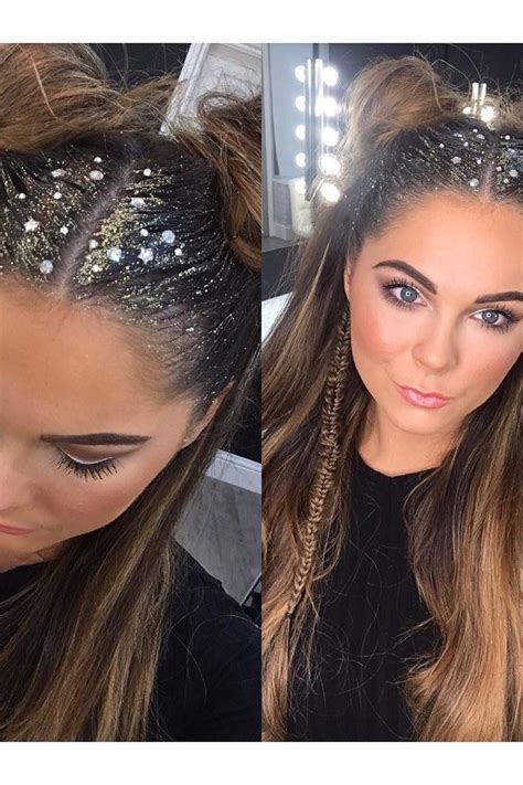 20 Photos That Prove Glitter Roots Is The Official Hairstyle Of Festival Season Glitter Roots