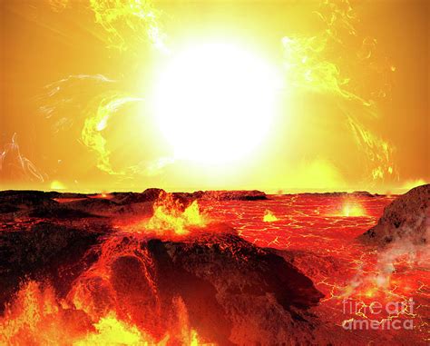 exoplanet 55 cancri e and its molten sea photograph by ron miller science photo library pixels