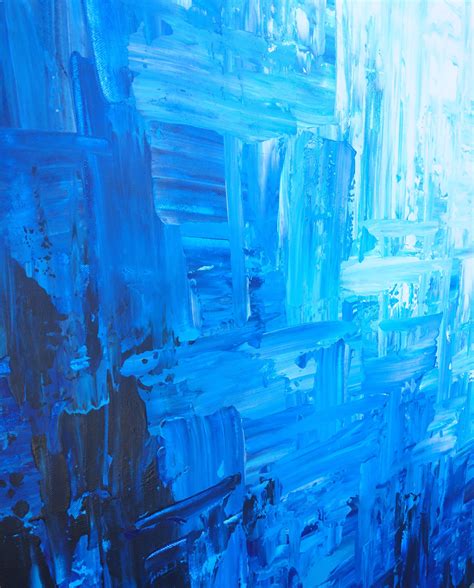 Great Concept Blue Abstract Art Painting Riset