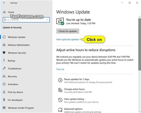 Windows Update Check For And Install In Windows 10