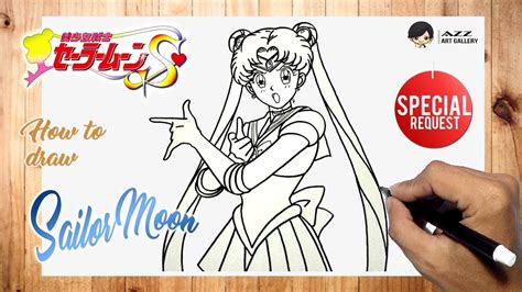 How To Draw Sailor Moon Step By Step Youtube
