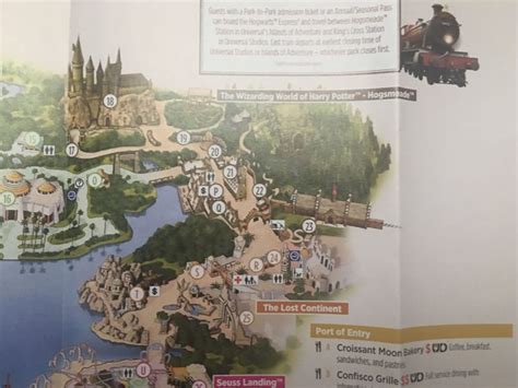 The Wizarding World Of Harry Potter Universal Orlando Resort On Map