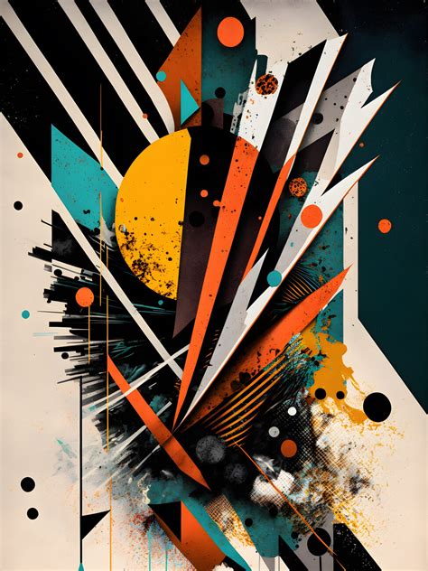 Illustration Artistiques Abstract Geometric Shapes Europosters