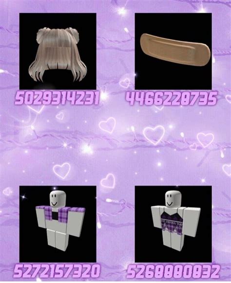 Purple Aesthetic Outfit Roblox Codes Roblox Roblox Bloxburg Decal