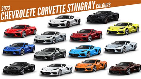 2023 Chevrolet Corvette Stingray All Color Options Images Autobics