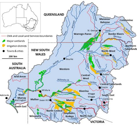 Murray River Catchment Map