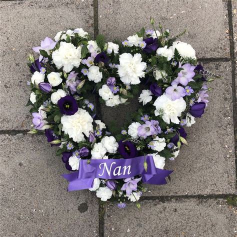Purple Heart Funeral Flowers