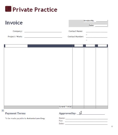 43 Free Invoice Templates Blank Commercial Pdf Word