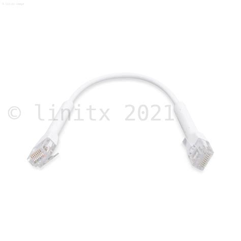 Ubiquiti Unifi Cat6 Ethernet Patch Cable White 10cm