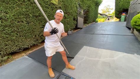 Can You Paint A Concrete Driveway Youtube