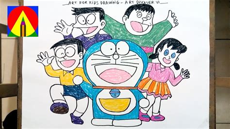 Cara Menggambar Doraemon Dan Nobita Yang Mudah Contoh Gambar Mewarnai