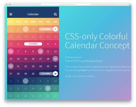41 Html Calendar Designs To Easily Organize Goals And Events 2022