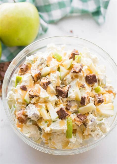 Great recipe we've made it for years and serve it as a dessert. The BEST Snicker Apple Salad (+VIDEO) | Lil' Luna