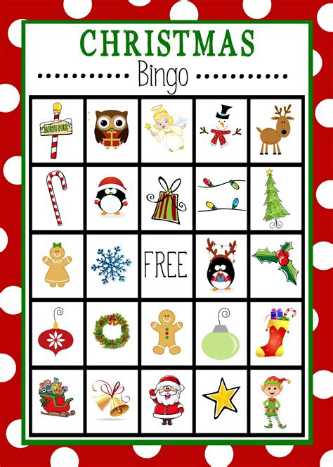 Free Printable Christmas Bingo Cards With Caller's Card

