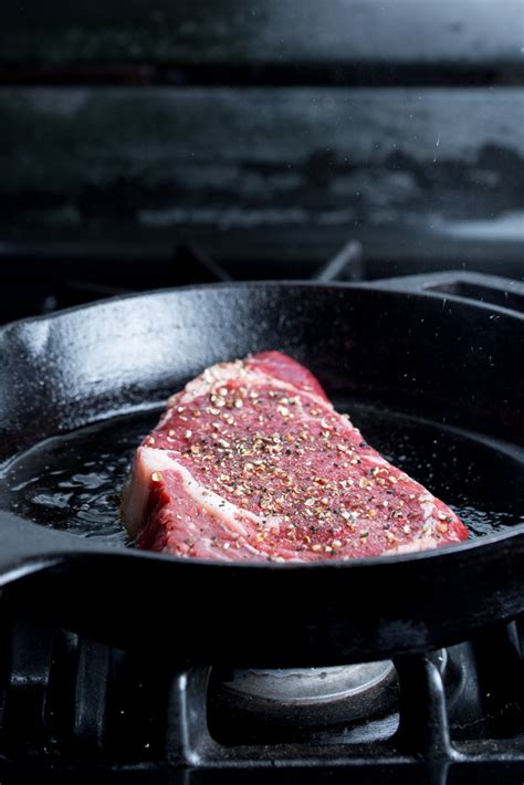 Which flavours the butter that then gets poured over the steak. The Best Ribeye Cast Iron Skillet Steak (with video) - Cast Iron Recipes