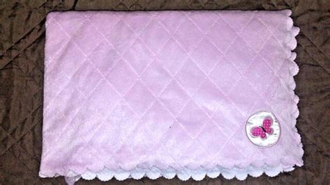 Carters Child Of Mine Baby Blanket Pink Quilted Sherpa Butterfly