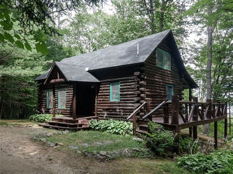 Log cabins in the lake district to rent. Lakefront Log Cabin Rental Set in Forestry of Adirondack ...