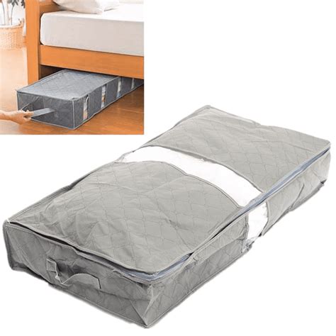 Portable Gray Under Bed Under The Bed Storage Bag Simplify Box