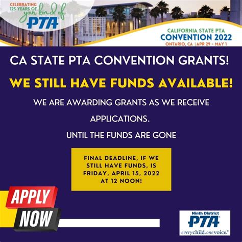 Ca State Pta Convention Grants Ninth District Pta