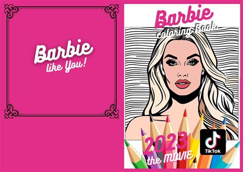 Barbie Coloring Book Barbie The Movie To Print Etsy