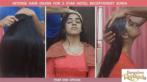Intense Oil Massage For 5 Star Hotel Receptionist Sonia Youtube