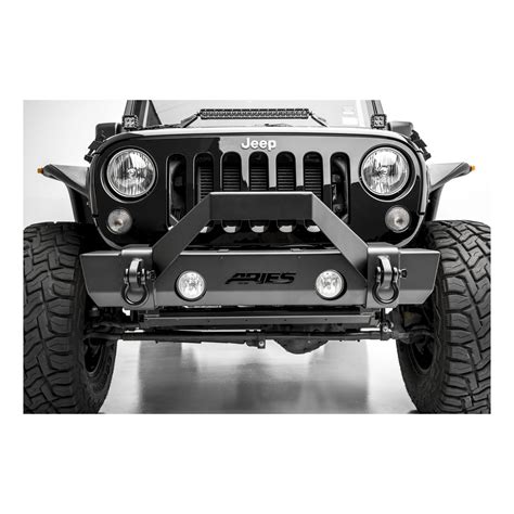 2007 2017 Jeep Wrangler Aries Trailcrusher Jk Front Bumper With Brush