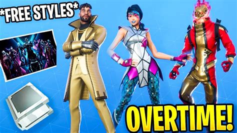 Fortnite Overtime Challenges And Free Rewards Out Of Time Mission Season 10 Youtube