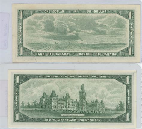 1954 And 1967 Canadian One Dollar Bills Schmalz Auctions