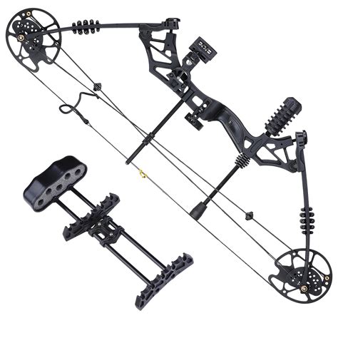 Right Hand Compound Bow Kit Carbon Arrows Set 20 70lbs Target Hunting