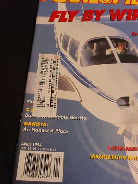 Plane And Pilot Magazine April 1994 Fly By Wire Ebay