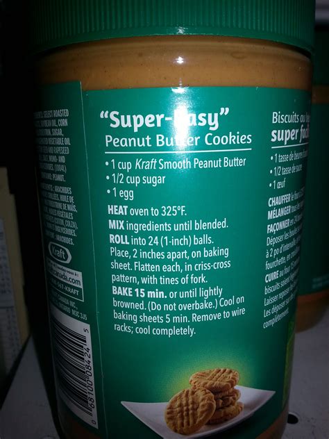Kraft Peanut Butter Label Alpinemoms