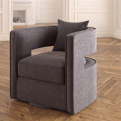 These kids mini armchairs provide the ideal support in a comforting and stylish look. Rayners Swivel Barrel Chair | Living Room | Swivel barrel ...