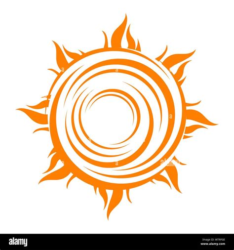 Sun Logo Icon Vector Illustration A Sunshine Element Of Yellow Sun