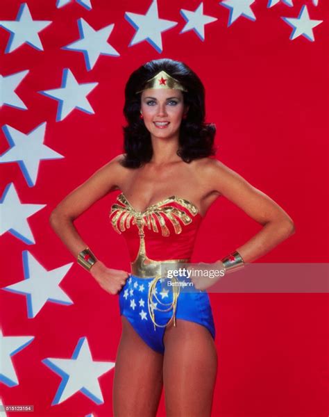 1977 Closeup Of Actress Lynda Carter In Costume As Wonder Woman